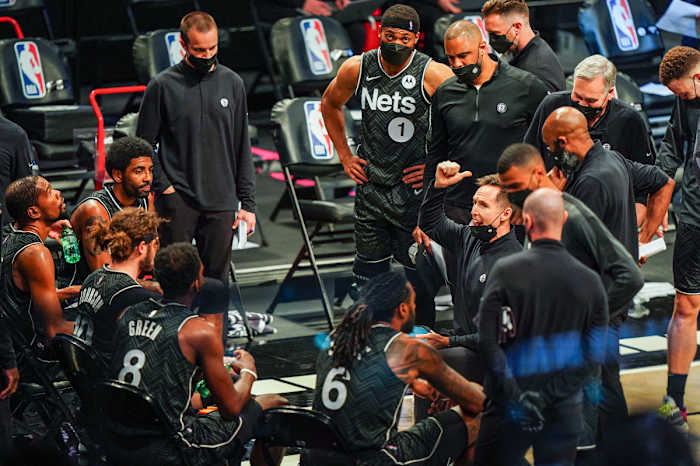 Durant left Kerr and Golden State to join up with Kyrie Irving in Brooklyn. It's up to Nash, in his first season as coach, to pull it all together.